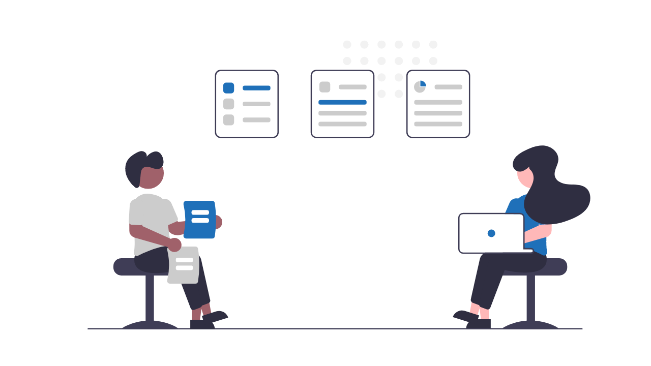 cartoon of two developers looking at their backlog on paper